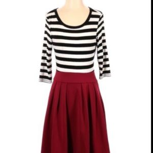 A-line Scoop Neck Dress